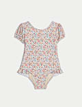 Maillot de bain à petit motif fleuri (du 2 au 8 ans)