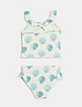 Maillot de bain 2 pièces à motif coquillages (du 2 au 8 ans)