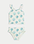 Maillot de bain 2 pièces à motif coquillages (du 2 au 8 ans)