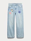 Squishmallow™ Denim Elasticated Waist Jeans (5-12 Yrs)