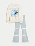 2-delige Frozen™-outfit met sweater en broek met uitlopende pijpen (2-8 jaar)