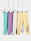 4pk Cotton Rich Disney Princess™ Leggings (2-8 Yrs)