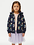 Sweat en coton à capuche et motif La Reine Des Neiges™ de Disney (du 2 au 8&nbsp;ans)