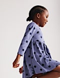 Pure Cotton Polka Dot Dress (2-8 Yrs)