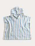 Pure Cotton Towelling Striped Poncho (0-36 Months)