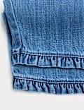 Cotton Rich Denim Frill Hem Jeans (0-3 Years)