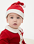 3pc Cotton Rich Christmas Santa Outfit (0-3 Yrs)