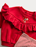 2pc Cotton Rich Christmas Outfit (0-3 Yrs)