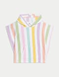 Pure Cotton Towelling Striped Poncho (0-36 Mths)