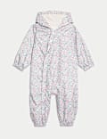 Ditsy Floral Puddlesuit (0-3 Yrs)
