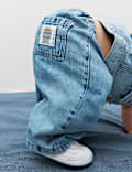 Pure Cotton Barrel Jeans (0-5 Yrs)