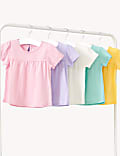 Set van 5 T-shirts van puur katoen (0-3 jaar)