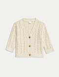 Pure Cotton Knitted Cardigan (0-3 Yrs)