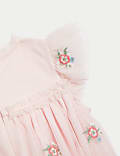 Floral Embroidered Tiered Occasion Dress (0-3 Yrs)