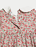 Pure Cotton Print Smock Dress (0-3 Yrs)