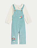 2pc Pure Cotton Floral Outfit (0-3 Yrs)