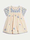 2pc Pure Cotton Embroidered Outfit (0-6 Yrs)
