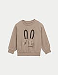 Cotton Rich Bunny Sweatshirt (0-3 Yrs)