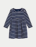 Pure Cotton Striped Dress (0-3 Yrs)
