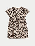 Pure Cotton Animal Print Dress (0-3 Yrs)