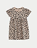 Pure Cotton Animal Print Dress (0-3 Yrs)