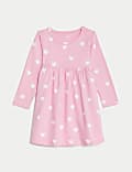 Pure Cotton Heart Dress (0-3 Yrs)