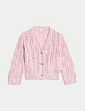 Pure Cotton Knitted Cardigan (0 Mths-3 Yrs)