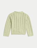 Pure Cotton Knitted Cardigan (0 Mths-3 Yrs)