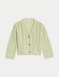 Pure Cotton Knitted Cardigan (0 Mths-3 Yrs)