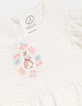 2pc Pure Cotton Peter Rabbit&trade; Dress & Hat (0-3 Yrs)