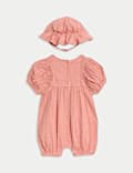 2pc Pure Cotton Peter Rabbit ™ Romper Outfit (0-3 Yrs)
