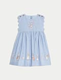 Pure Cotton Chambray Peter Rabbit™ Dress (0-3 Yrs)