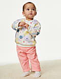 Cotton Rich Woven Trousers (0-3 Yrs)
