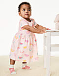 Pure Cotton Fruit Dress (0-3 Yrs)