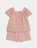 2pc Pure Cotton Top & Bottom Outfit (0-3 Yrs)