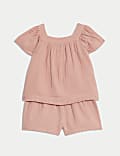 2pc Pure Cotton Top & Bottom Outfit (0-3 Yrs)