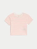 5pk Pure Cotton Plain & Striped T-Shirts (0-3 Yrs)