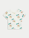 3pk Pure Cotton Tropical Print T-Shirts (0-3 Yrs)