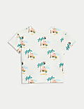 3pk Pure Cotton Tropical Print T-Shirts (0-3 Yrs)