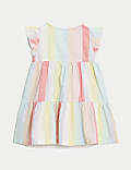 Pure Cotton Striped Dress (0-3 Yrs)