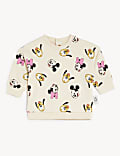 Sweat en coton à motif Minnie Mouse™ (jusqu’au 3&nbsp;ans)