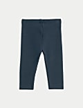 2er-Pack Mit Fleece gefütterte, gemütliche Leggings mit hohem Baumwollanteil (0–6&nbsp;J.)