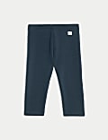 2er-Pack Mit Fleece gefütterte, gemütliche Leggings mit hohem Baumwollanteil (0–6&nbsp;J.)