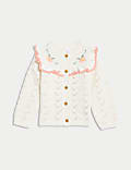 Pure Cotton Embroidered Cardigan (0-3 Yrs)