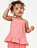 2pc Pure Cotton Top & Shorts Outfit (0-3 Yrs)