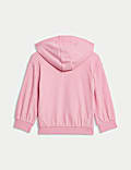 Hoodie aus reiner Baumwolle mit Reißverschluss (0–6 J.)