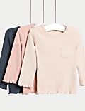 3pk Waffle Tops (0-3 Yrs)