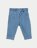 Cotton Rich Elasticated Waist Jeans (0-3 Yrs)