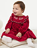 2pc Cotton Rich Bird Dress with Tights (0-3 Yrs)