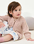 Pure Cotton Patterned Cardigan (0-3 Yrs)